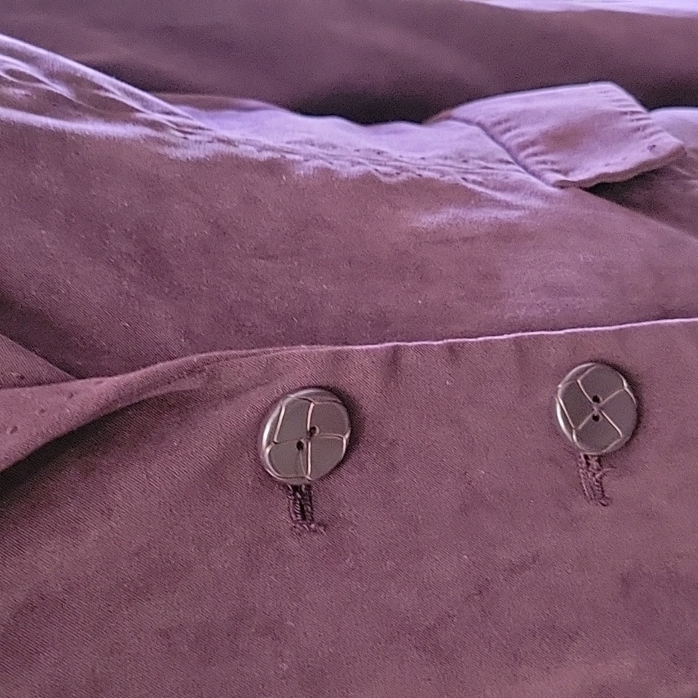 Cato purple brushed polyester jacket maxi skirt set stretch long sleeve 14 EUC… - Picture 3 of 10
